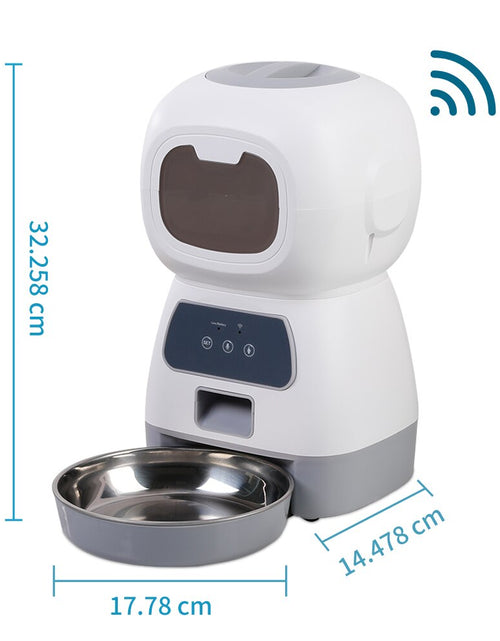 Load image into Gallery viewer, 3.5L Automatic Pet Feeder for Cats Wifi Smart Swirl Slow Dog Feeder with Voice Recorder Large Capacity Timing Cat Food Dispenser
