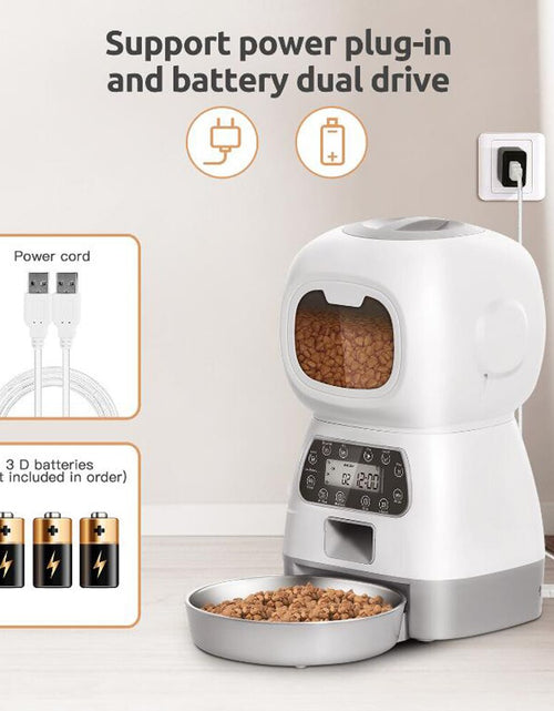 Load image into Gallery viewer, 3.5L Automatic Pet Feeder for Cats Wifi Smart Swirl Slow Dog Feeder with Voice Recorder Large Capacity Timing Cat Food Dispenser
