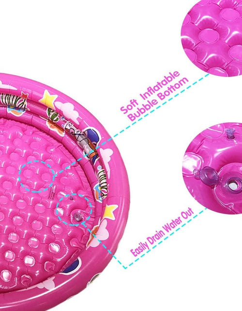 Load image into Gallery viewer, 3 Rings Kiddie Pool, 48”X12”, Kids Swimming Pool, Inflatable Baby Ball Pit Pool, Small Infant Pool (Pink)
