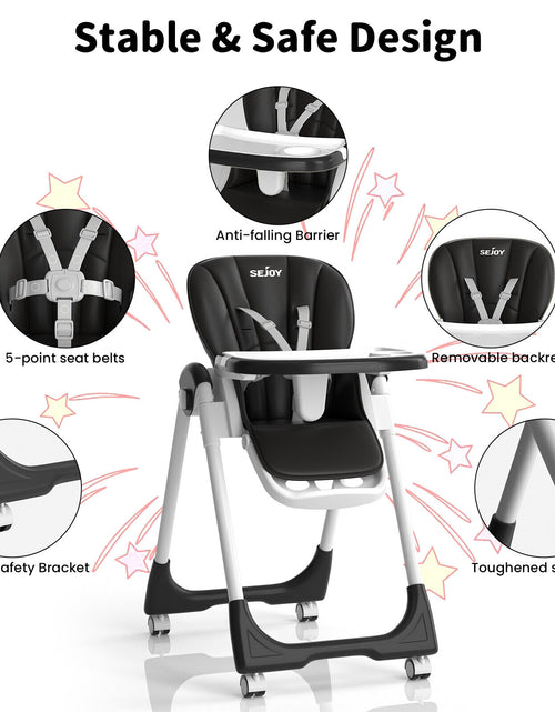 Load image into Gallery viewer, SEJOY Baby Dining Chair High Chair Feeding Chair 6-23 Months Foldable
