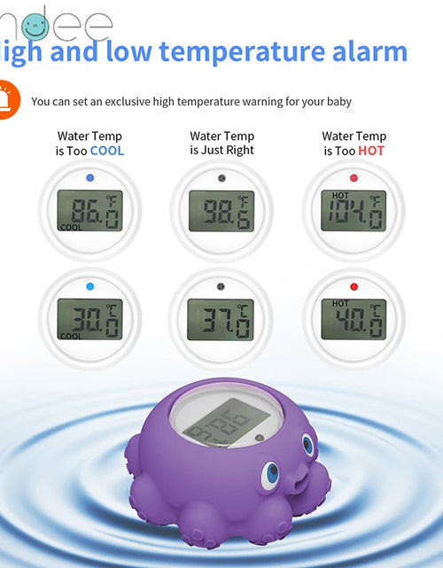 Load image into Gallery viewer, Baby Bath Water Thermometer Shower Products Safety Temperature Waterproof Digital Thermometer Newborn Floating Bathtub Toy
