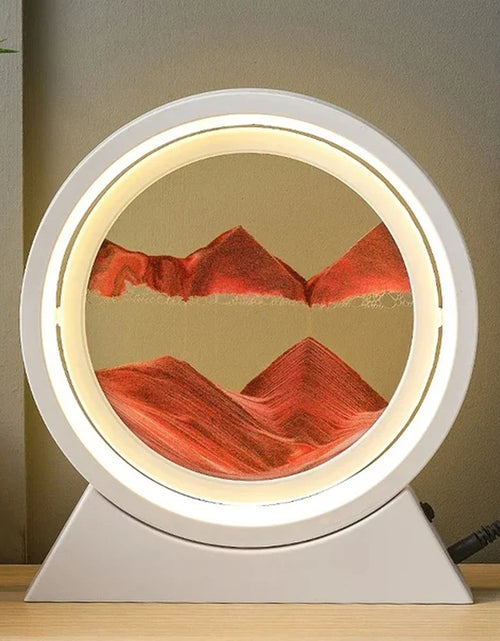 Load image into Gallery viewer, LED Light Creative Quicksand Table Lamp Moving Sand Art Picture 3D Hourglass Deep Sea Sandscape Bedroom Lamp for Home Decor Gift
