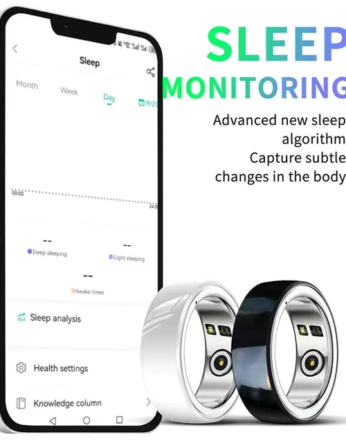 Load image into Gallery viewer, 2024 New NFC Smart Ring Men Sports Fitness Tracker Women Waterproof Sports Fitness Smart Ring for Android IOS PK R1 Lovers+Box
