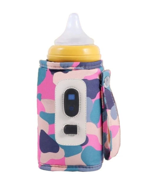 Load image into Gallery viewer, USB Milk Bottle Warmer Infant Bottle Portable Heat Keeper Formula Milk Travel Heating Sleeve for Baby Nursing Bottles
