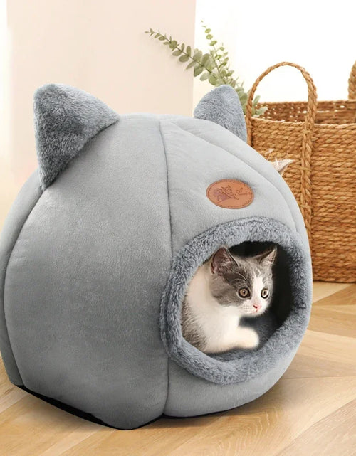 Load image into Gallery viewer, 2021 Deep Sleep Comfort in Winter Cat Bed Little Mat Basket for Cat&#39;S House Products Pets Tent Cozy Cave Cat Beds Indoor
