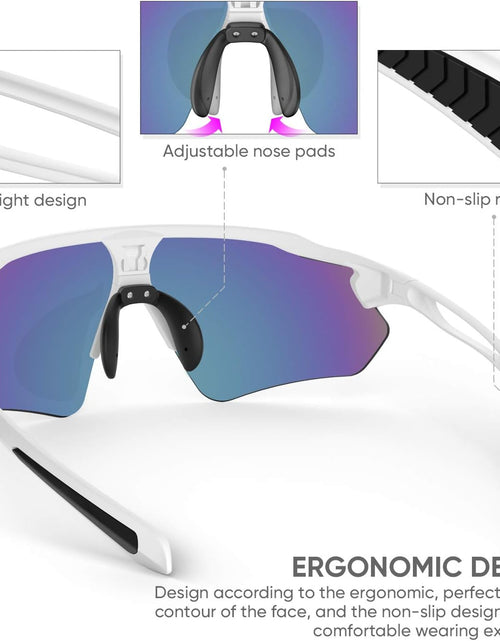 Load image into Gallery viewer, Cycling Glasses, TR90 Unbreakable Frame Polarized Anti-Uv400 Sports Sunglasses
