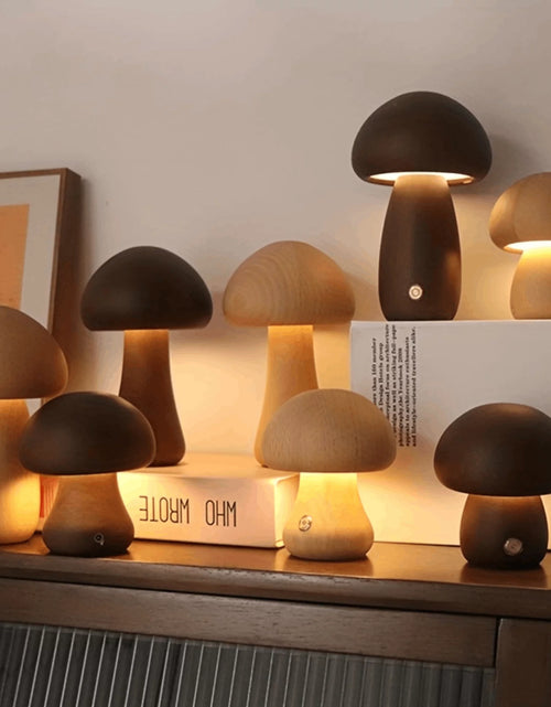 Load image into Gallery viewer, Mushroom Table Lamp,  Creative Bedside Night Light Dimmable LED for Home Decor
