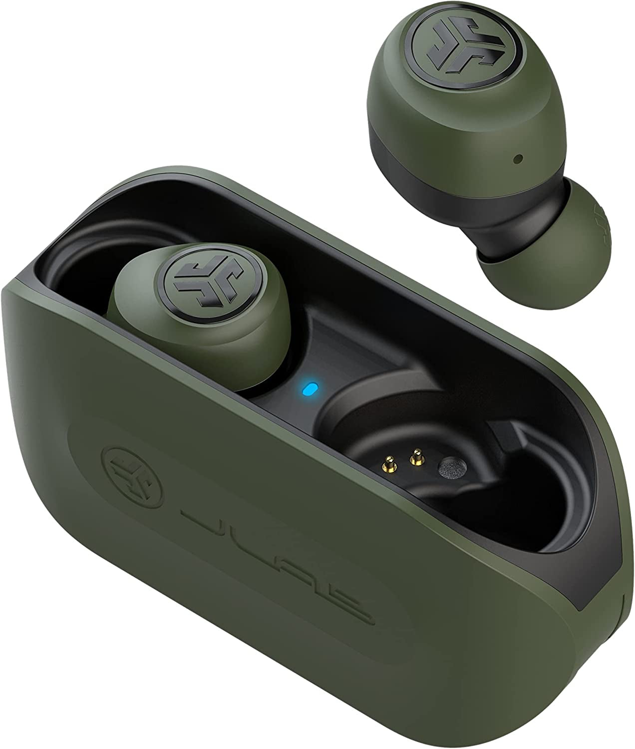 Go Air True Wireless Bluetooth Earbuds + Charging Case | Green | Dual Connect | IP44 Sweat Resistance | Bluetooth 5.0 Connection | 3 EQ Sound Settings:  Signature, Balanced, Bass Boost