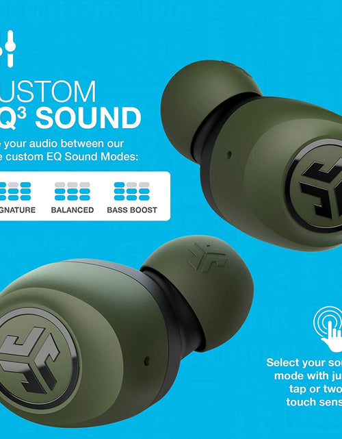 Load image into Gallery viewer, Go Air True Wireless Bluetooth Earbuds + Charging Case | Green | Dual Connect | IP44 Sweat Resistance | Bluetooth 5.0 Connection | 3 EQ Sound Settings:  Signature, Balanced, Bass Boost
