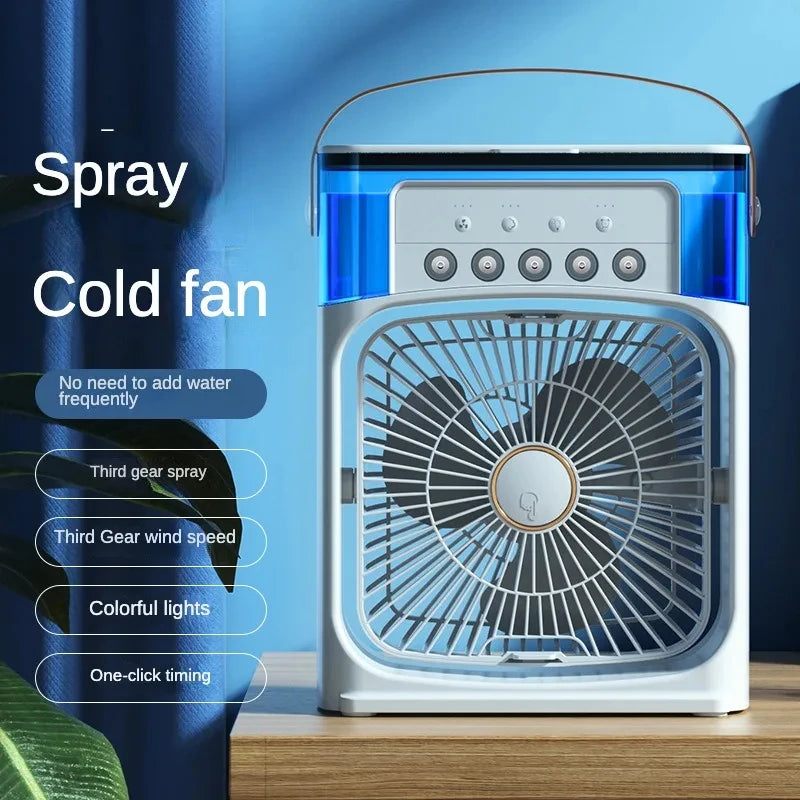 Portable Air Conditioners Fan,600Ml Cooling Fan Air Conditioner,3 Wind Speed,Removable Evaporative Air Cooler for Room/Office